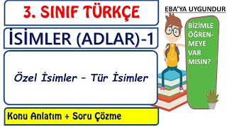 3 Sınıf Türkçe Özel ve Tür İsimler [upl. by Tila]