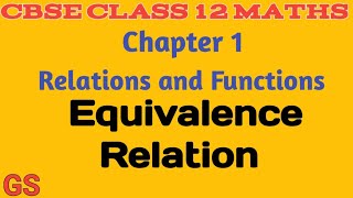 Chapter 1  RELATIONS amp FUNCTIONS  Equivalence Relation CBSE Class 12th Maths in Tamil  NCERT GS [upl. by Bernt360]