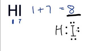 HI Lewis Structure  How to Draw the Dot Structure for HI [upl. by Assilev616]