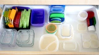 Easy Tupperware Organization that Really Works Step by Step [upl. by Norabel]