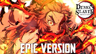 Demon Slayer Rengoku vs Akaza Final Fight Theme  EPIC COVER Mugen Train OST [upl. by Corbie]