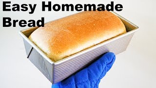 How to make Homemade Bread  EASY Recipe [upl. by Tippets813]