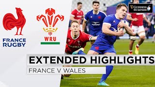 France v Wales  EXTENDED Highlights  LastMinute Try Denies Wales  2021 Guinness Six Nations [upl. by Lonne]