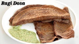 Ragi Dosa Recipe in Kannada  ಸುಲಭವಾದ ರಾಗಿ ದೋಸೆ  Instant Ragi Dosa Recipe in Kannada  Rekha Aduge [upl. by Retsae3]