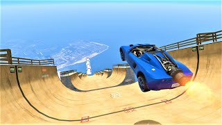 Halfpipe Destroyer Mega Ramp  GTA 5 Online [upl. by Alleirbag]