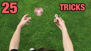 25 FIDGET SPINNER TRICKS [upl. by Tcideneb]