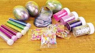 Überraschungs Slime Mix  Glitzer Schleim DIY Idee  DIY Schleim Paket im Test Glibber selber mixen [upl. by Fiedling534]