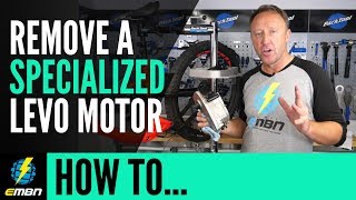 How To Remove A Specialized Levo E MTB Motor  E Bike Maintenance [upl. by Oznarol]