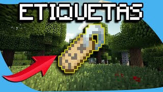 COMO HACER ETIQUETAS EN MINECRAFT [upl. by Paehpos730]