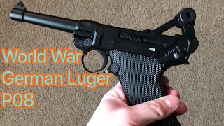 Umarex Legends P08 Luger Air Pistol Review REALISTIC AF [upl. by Bernice]