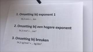 Omzetten van eenheden  inleiding 16 [upl. by Siryt570]