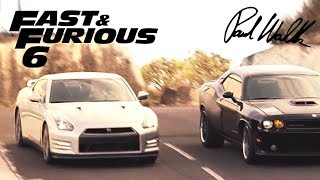 Opening Race  FAST and FURIOUS 6 GTR amp SRT8 1080p [upl. by Atikehs440]