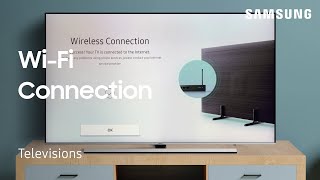 How to connect your TV to a WiFi Network  Samsung US [upl. by Raye]