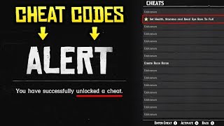 Red Dead Redemption 2  FULL LIST OF ALL CHEAT CODES How to Enter amp Use Them [upl. by Taft493]