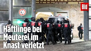 Gefängnismeuterei Polizei stürmt Knast in Thüringen  JVA Untermaßfeld [upl. by Allimak265]