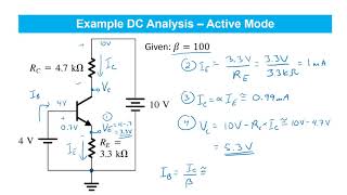 43 BJT Circuits at DC [upl. by Azmuh89]