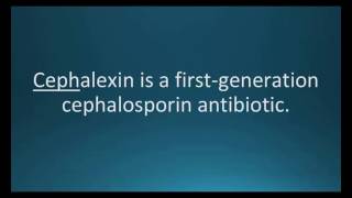 How to pronounce cephalexin Keflex Memorizing Pharmacology Flashcard [upl. by Hawk83]